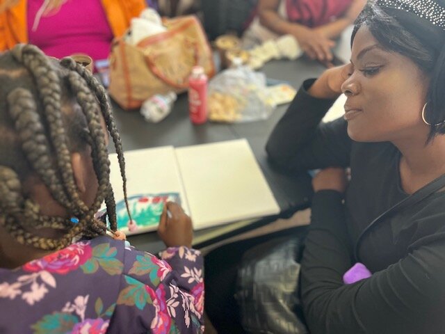 A TBCC youth participant receiving support